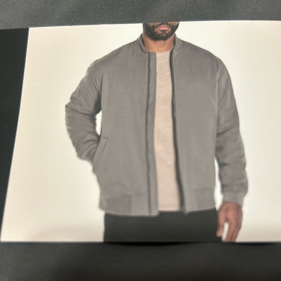 Banana Republic Men’s Insulated Bomber Jacket Gray, size S, L NWT - Picture 2 of 6